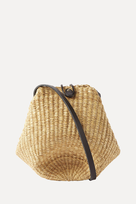No.14 Leather-Trimmed Basket Shoulder Bag from Inès Bressand