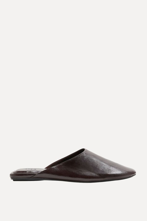 Slip On Flat Square Toe Mules from marks & spencer