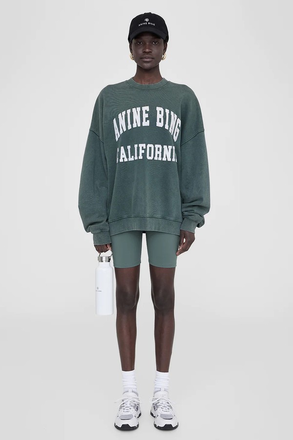 Tyler Logo-Pattern Organic-Cotton Sweatshirt from Anine Bing