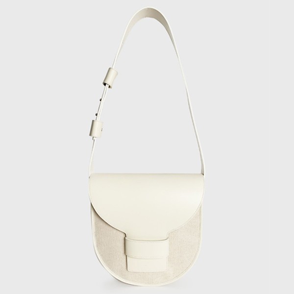 Leather & Canvas Saddle Shoulder Bag from Frankie Shop