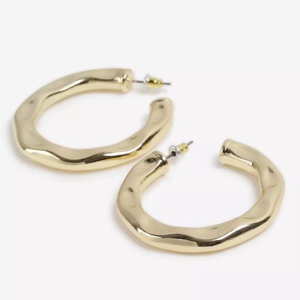 Molten Hoop Earrings
