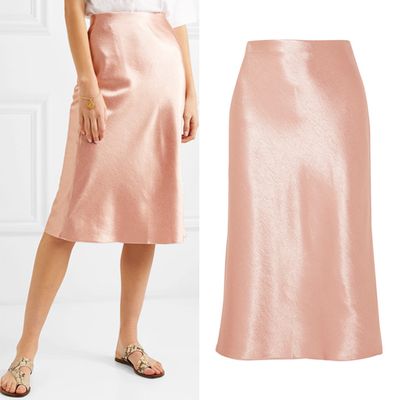Hammered Satin Skirt from Vince
