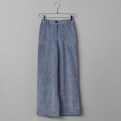 Wide Leg Corduroy Trousers from Bershka