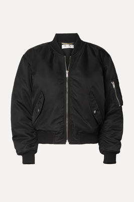 Ruched Padded Shell Bomber Jacket from Saint Laurent
