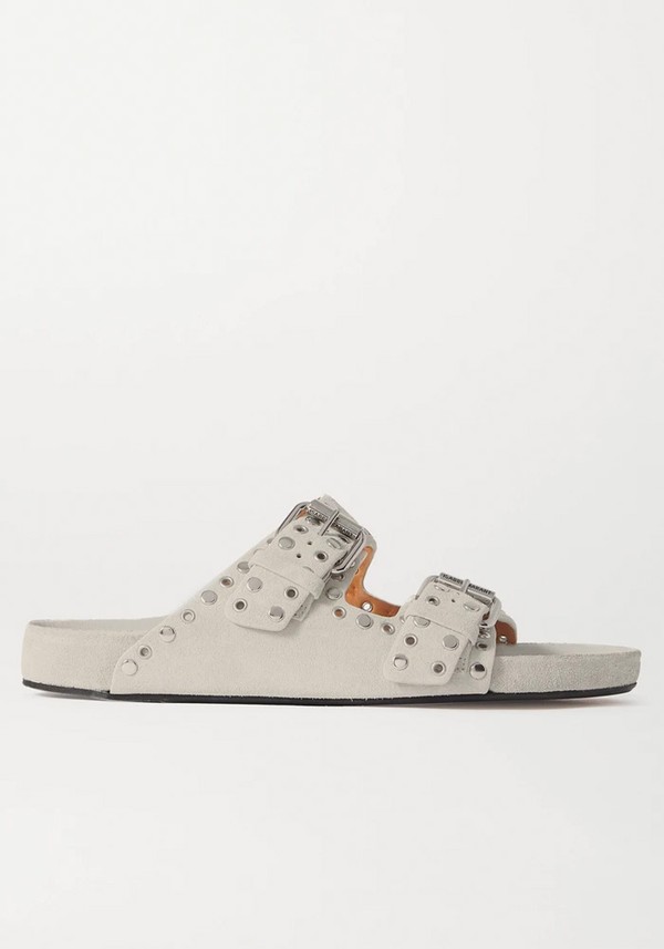 Lennyo Studded Suede Slides from Isabel Marant