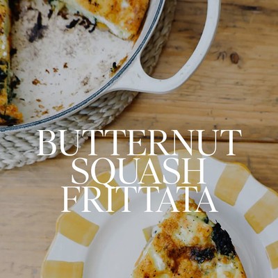 Butternut Squash, Cavolo Nero & Feta Frittata @alexandradudley

Ingredients
½ butternut squash, cut