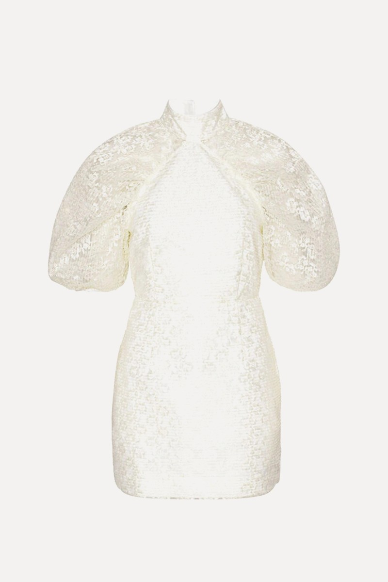 Mini Lace Plissé Dress from Rotate