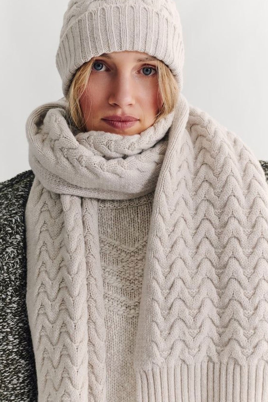 The Border Cable Scarf from Navygrey