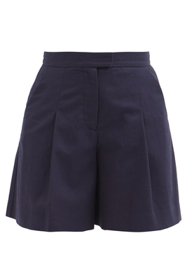 Diane High-Rise Pleated Rep Shorts from A.P.C