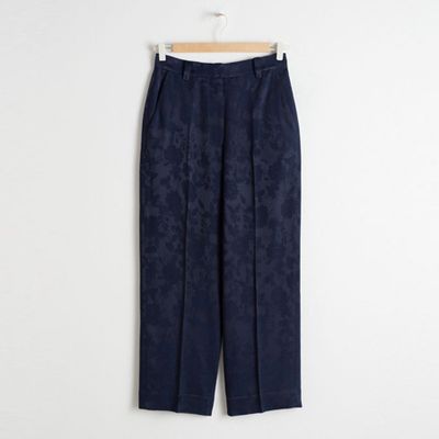 Floral Jacquard Trousers from & Other Stories