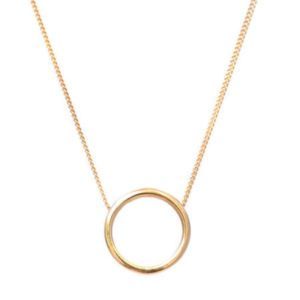 Halo Necklace Gold Vermeil from LeeRenee