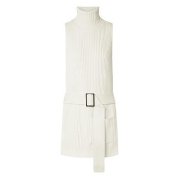 Belted Ribbed Merino Wool Turtleneck Vest, £335 | Tibi