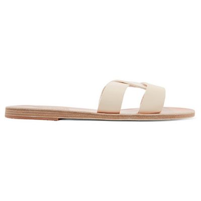 Desmos Cutout Leather Slides from Ancient Greek Sandals