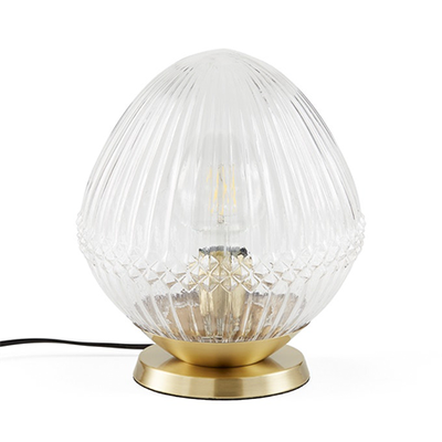 Ari Ridged Glass Table Lamp