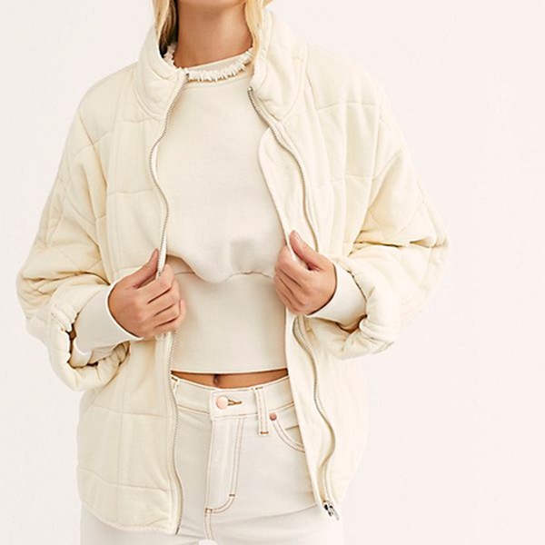 Dolman Quilted Knit Jacket from Free People