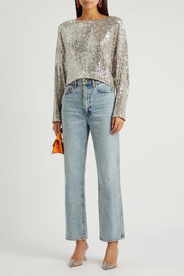 Coco Cropped Sequin Top, £395 | In The Mood For Love