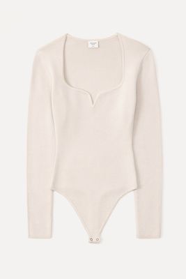 Corset Sweetheart Sweater Bodysuit from Abercrombie & Fitch