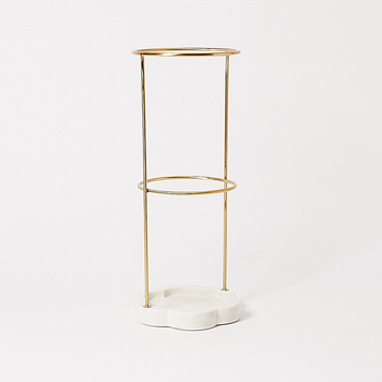 Gold & Marble Umbrella Stand from Oliver Bonas