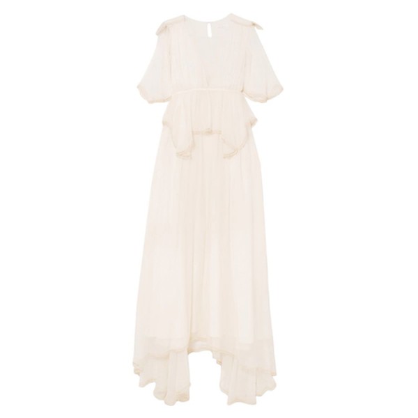 Cape-Effect Layered Silk Maxi Dress from Chloe