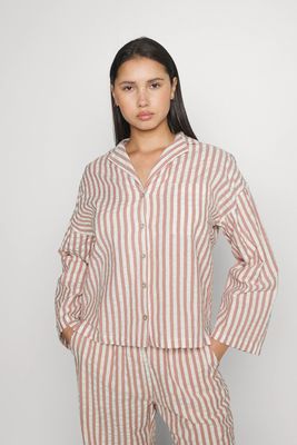 Striped Seersucker Pyjama Set from Lindex