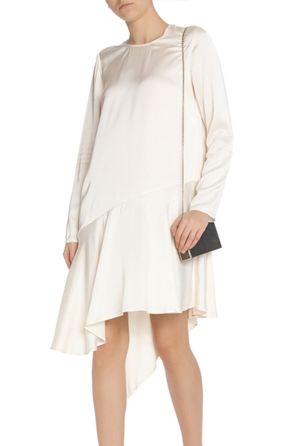 Asymmetric Draped Satin Dress from Zimmermann