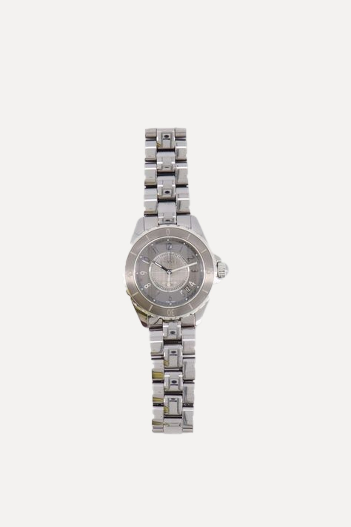 Silver Ceramic Steel J12 Watch from Chanel