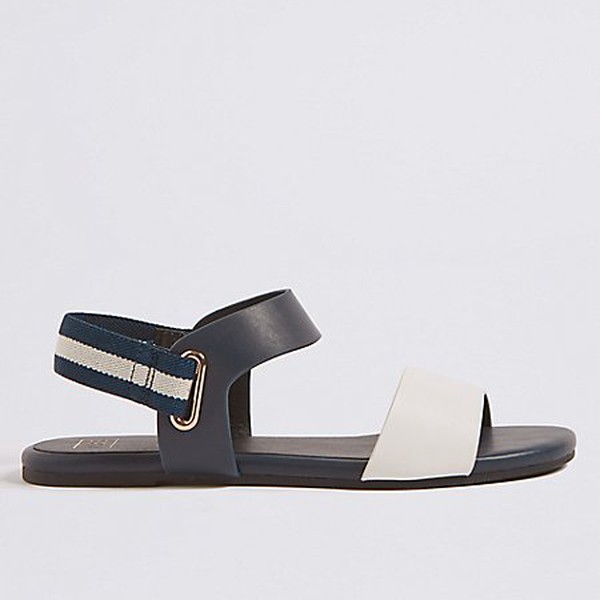 Elastic Ring Detail Sandals