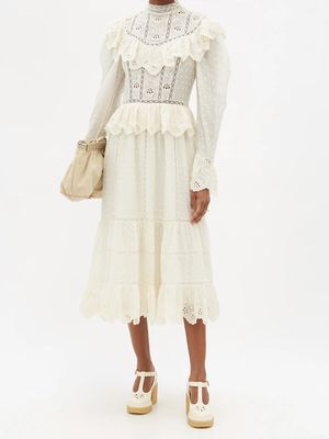 Ruffle-Trimmed Midi Dress, £780 | Ulla Johnson