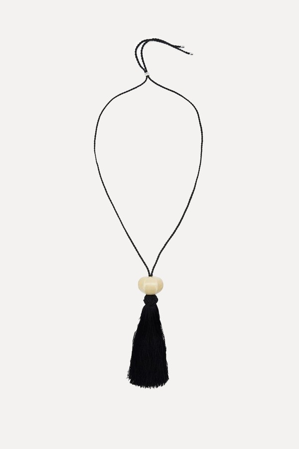 Ceramic Tassel Necklace