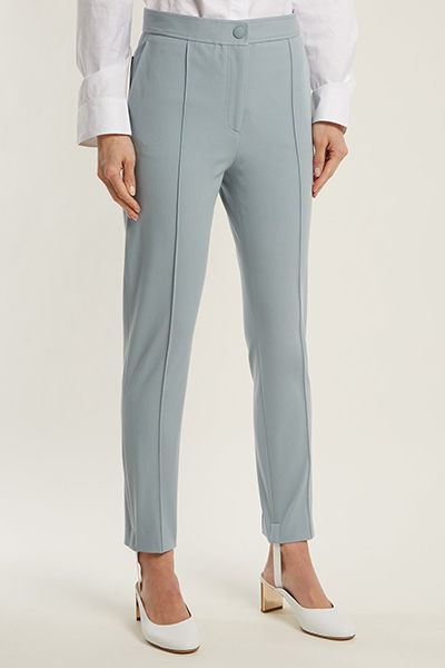 Juno Stirrup-Hem Cotton-Blend Trousers from Joseph