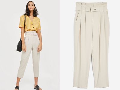 Paperbag Tapered Trousers