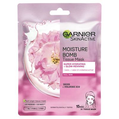 Moisture Bomb Sakura Hydrating Face Sheet Mask from Garnier