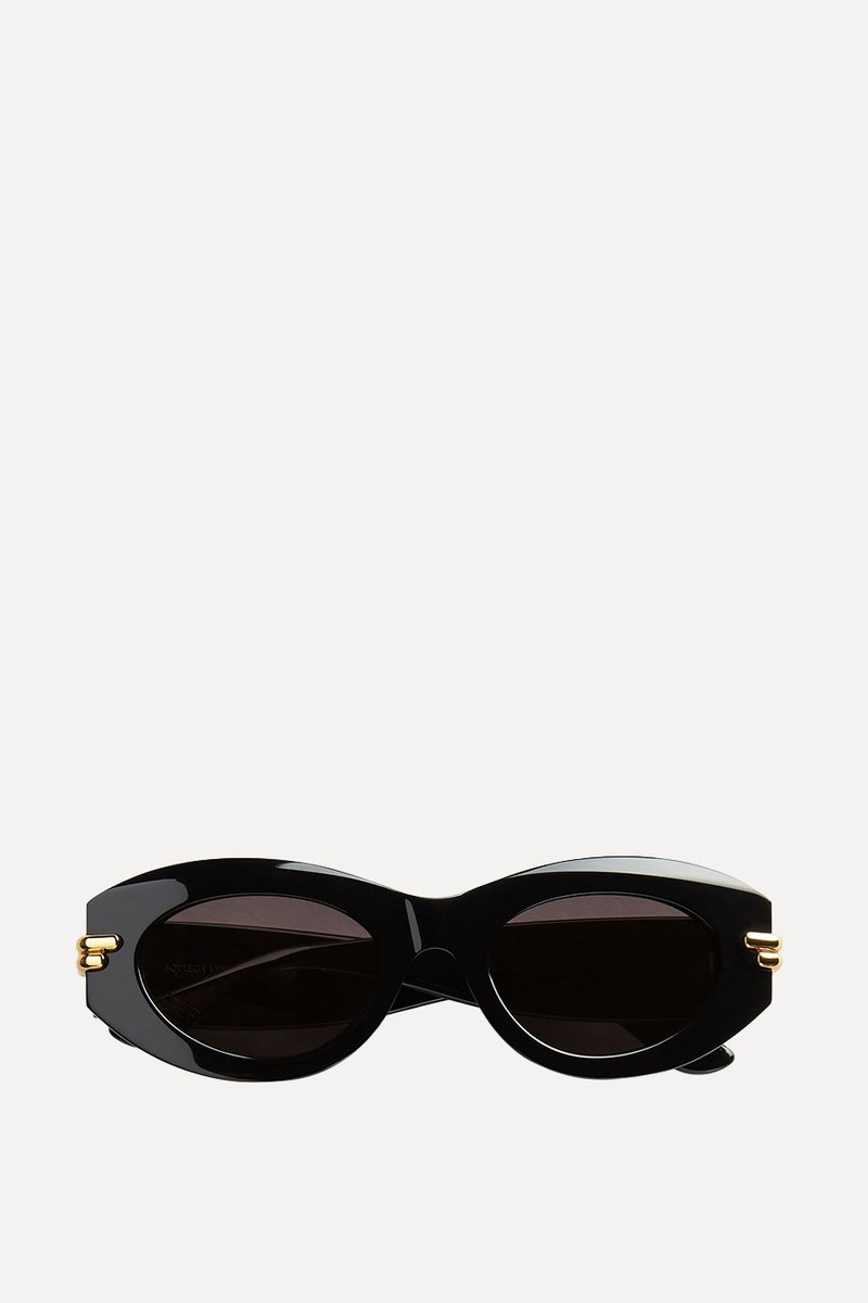 Mitre Oval Sunglasses from bottega veneta