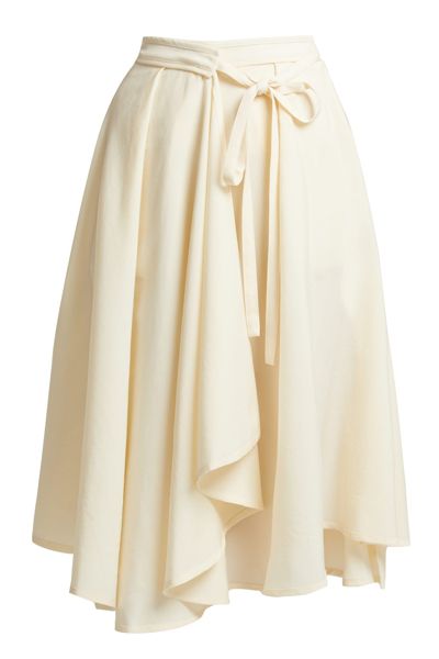 Wool Wrap Midi Skirt from Lemaire