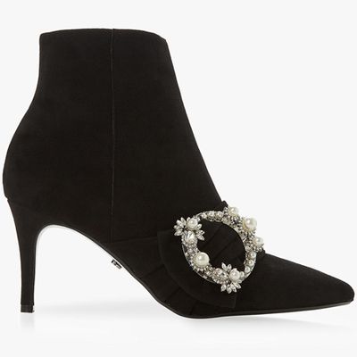 Osborn Pearl Buckle Ankle Boot from Dune
