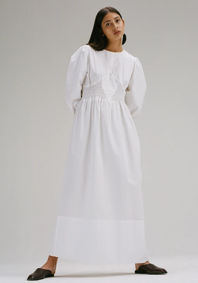 Long Dress With Smock Waist