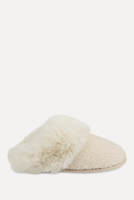 Faux Fur Mule Slippers  from Totes 