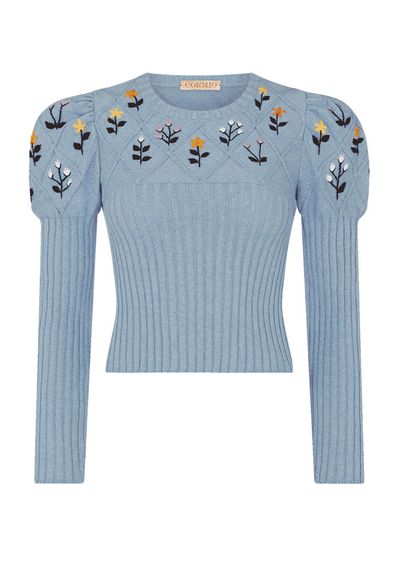Kat Hand Embroidered Knit sweater from Cormio