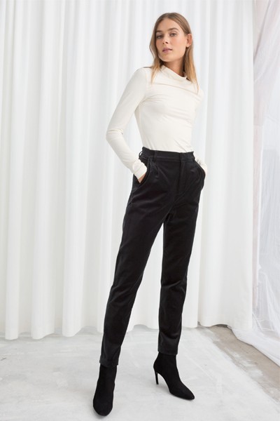 High Waisted Velvet Trouser from & Other Stories