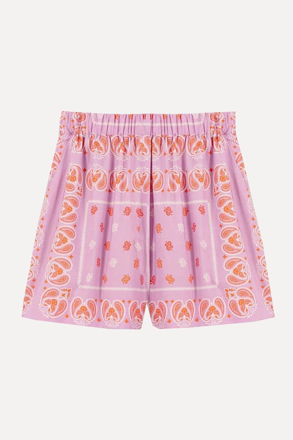 Paisley Print Shorts from Maje