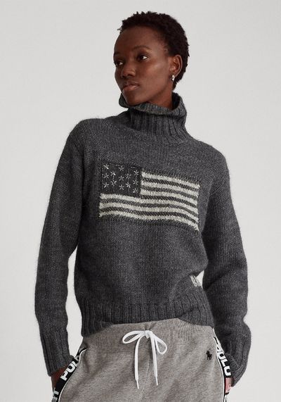 Flag Roll Neck Jumper