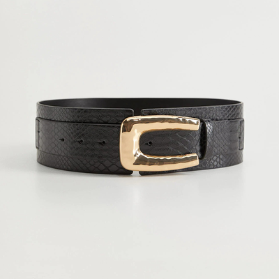 Crocodile Effect Belt from Mango