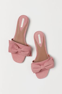 Suede Slides from H&M