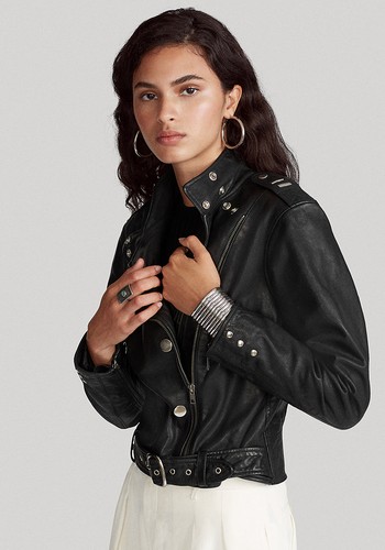 Belted Calfskin Jacket