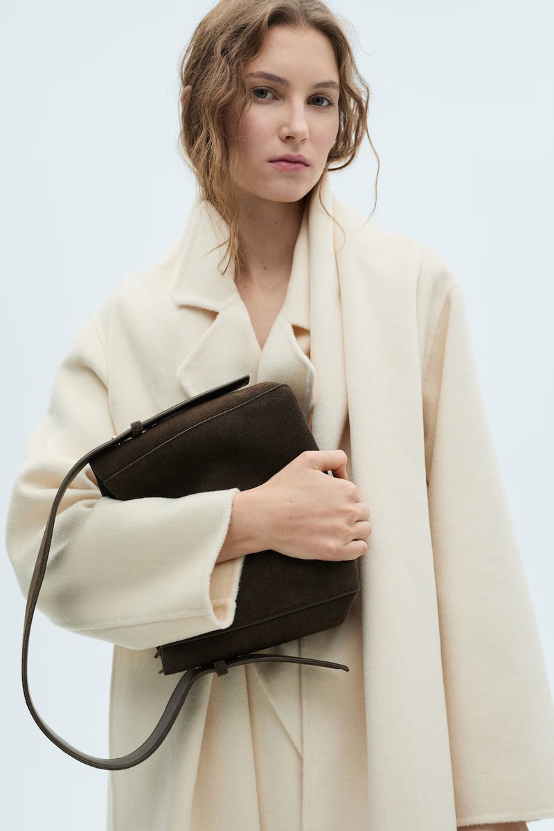 Suede Mini Shopper Bag