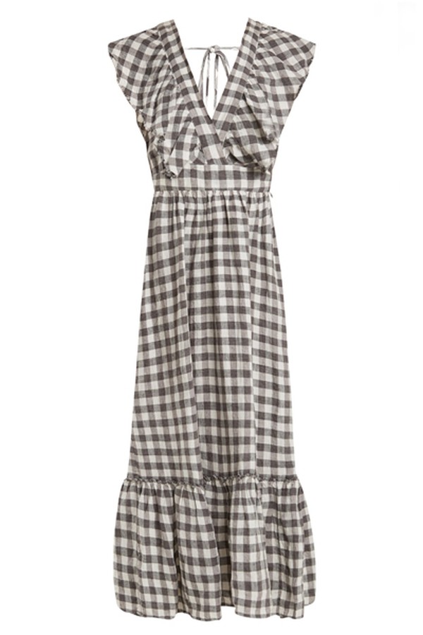 V-Neck Linen Dress from Lee Matthew