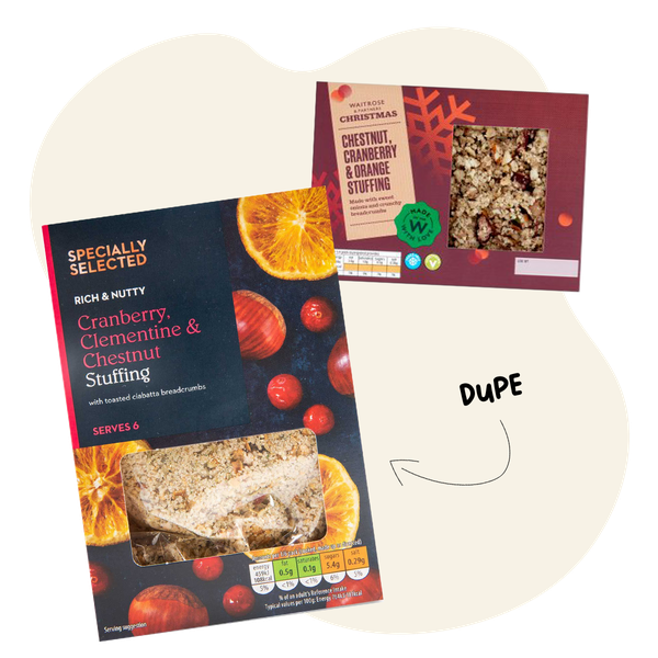Cranberry, Clementine & Chestnut Stuffing from Aldi