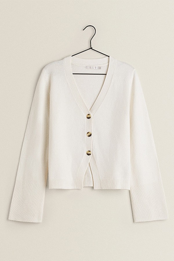 Knit Button-Up Cardigan