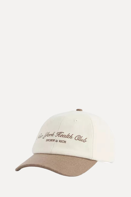 Health Club Brand-Embroidered Wool Cap from Sporty & Rich