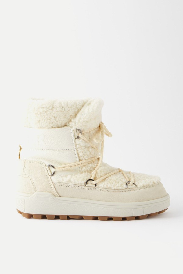 Chamonix Shearling, Leather & Suede Snow Boots  from Bogner